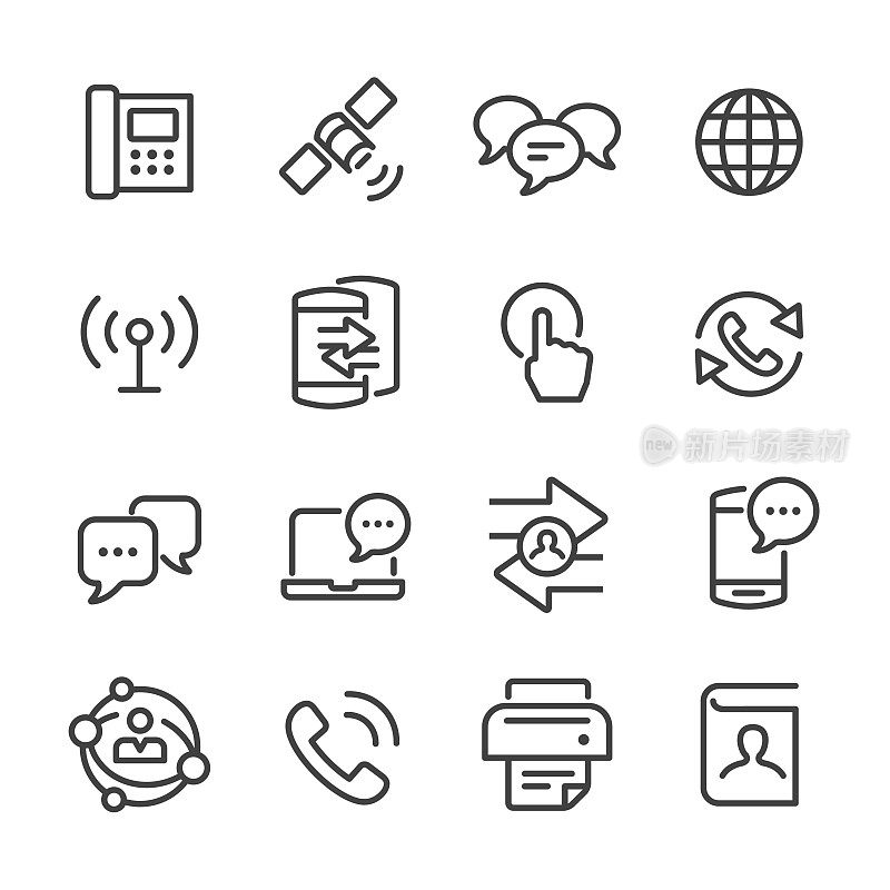Communication Icon - Line Series